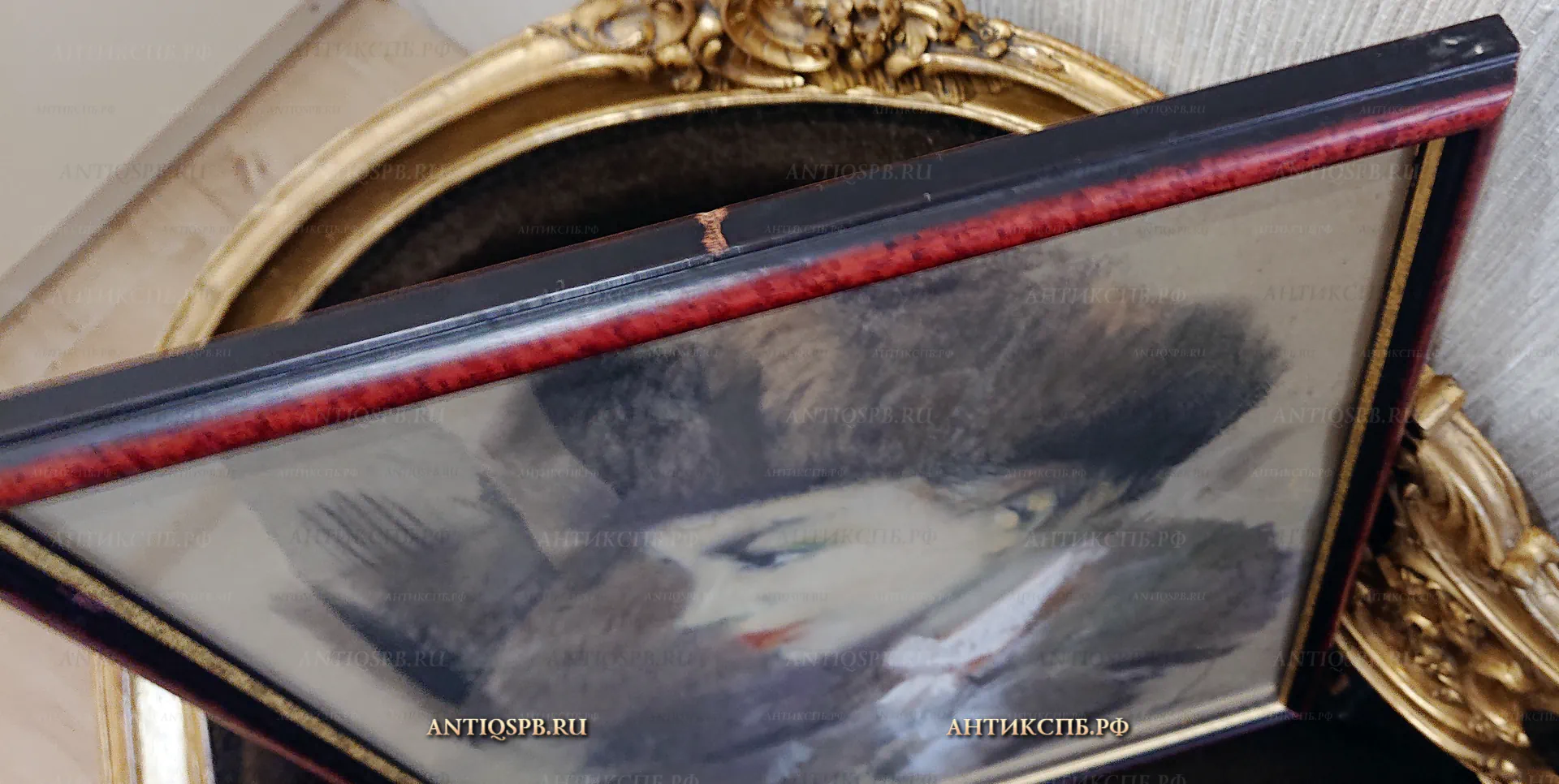Картина "Портрет мальчика". Автор: Заозерский Борис Константинович (1934-2002). Бумага, пастель. Вт. пол. ХХ века. СССР. №21881